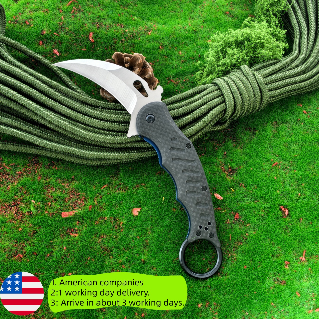 Claw shaped folding knife with - Edc Daily Carry 리뷰 및 가격