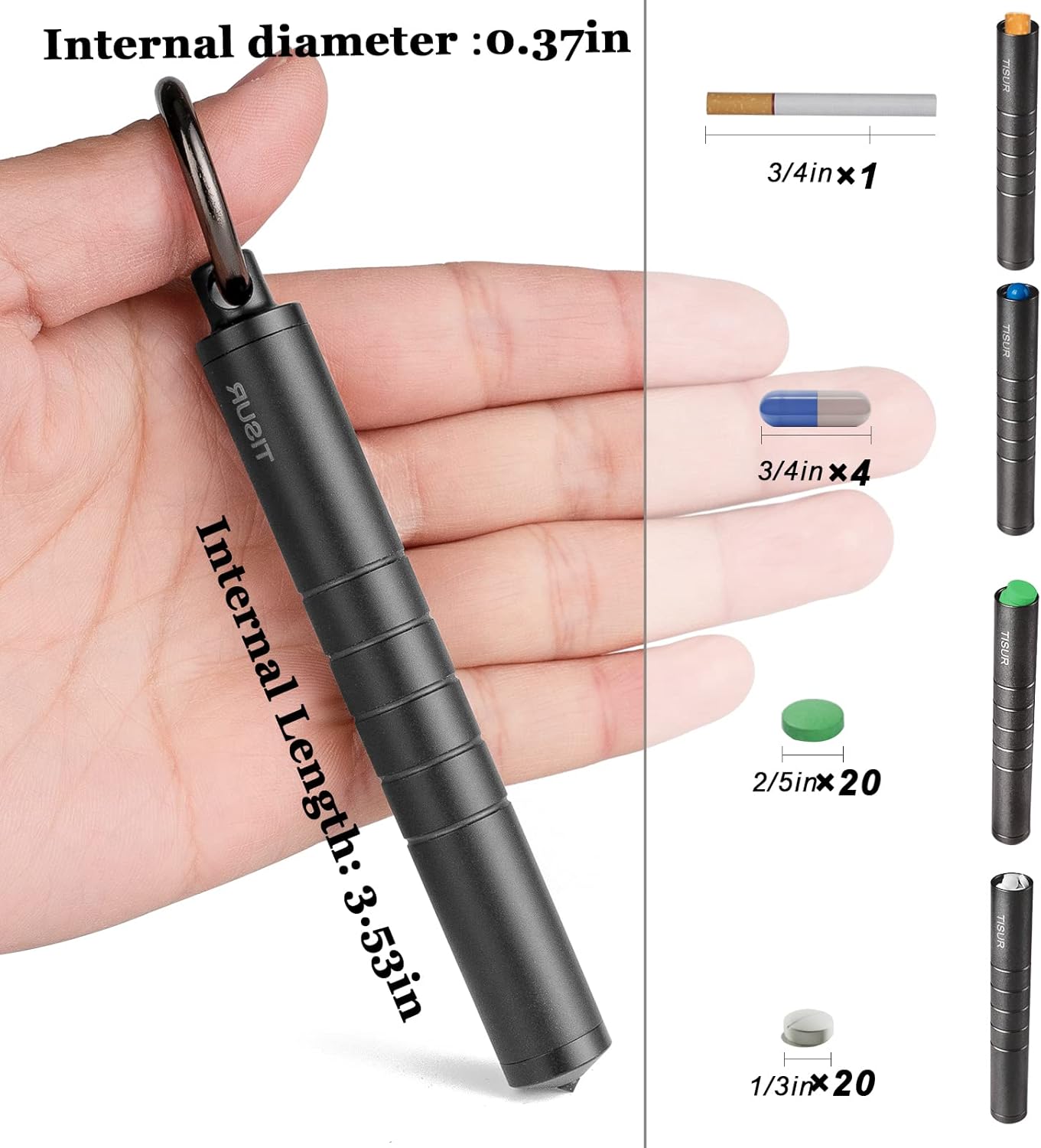 Metal Pill Organizer, Titanium - Edc Day Carry 리뷰 및 가격