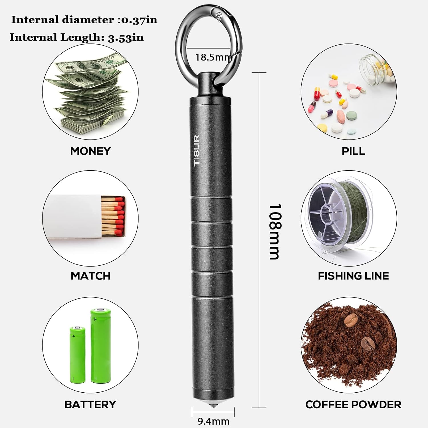 Metal Pill Organizer, Titanium - Edc Day Carry 리뷰 및 가격