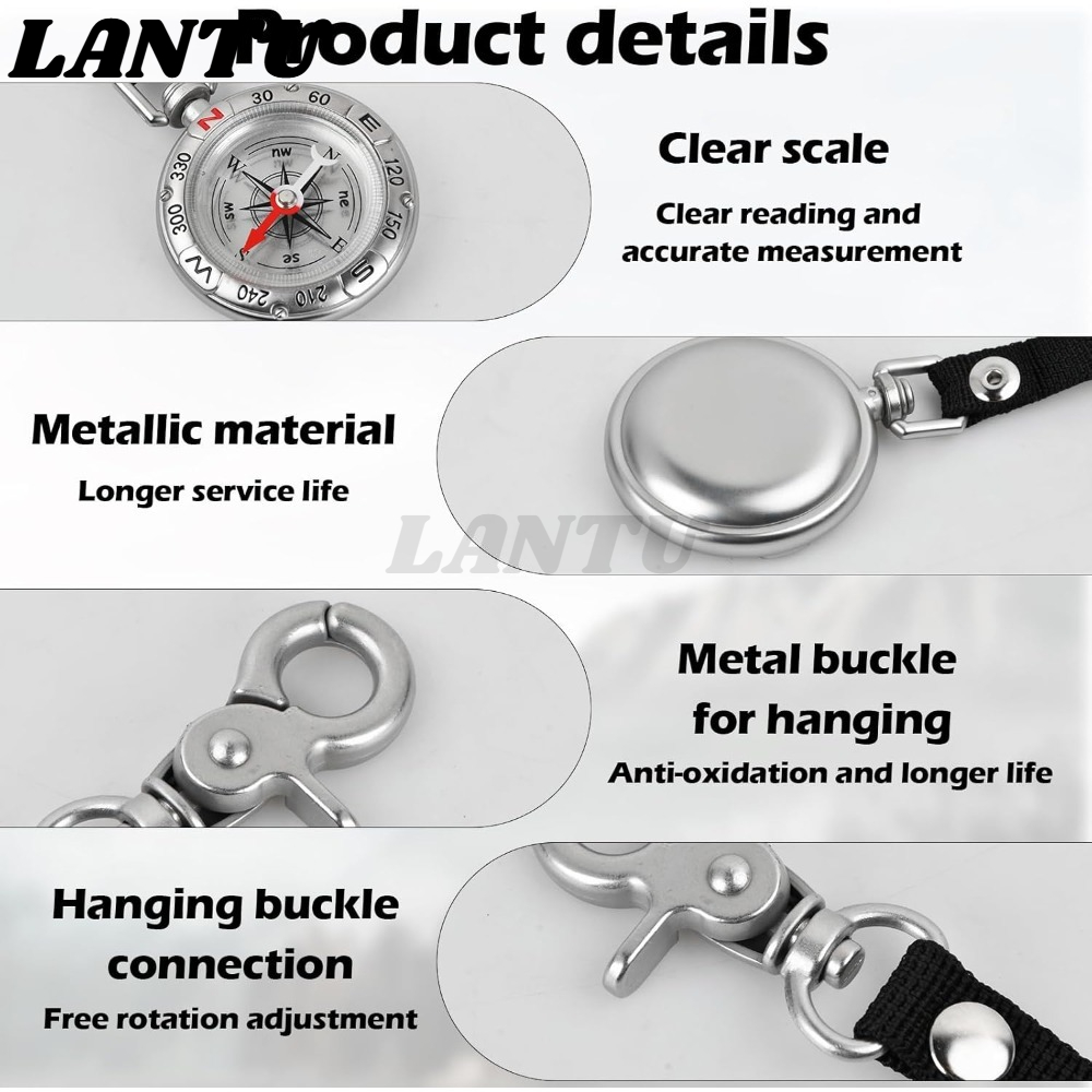 Waterproof Zinc Alloy Compass  - Compass Keychain Mini 리뷰 및 가격