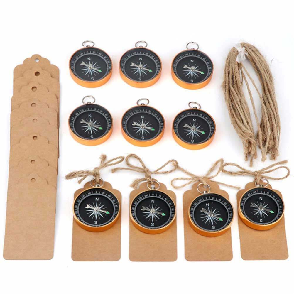 6Pcs Premium Metal Mini Pocket - Compass Keychain Mini 리뷰 및 가격