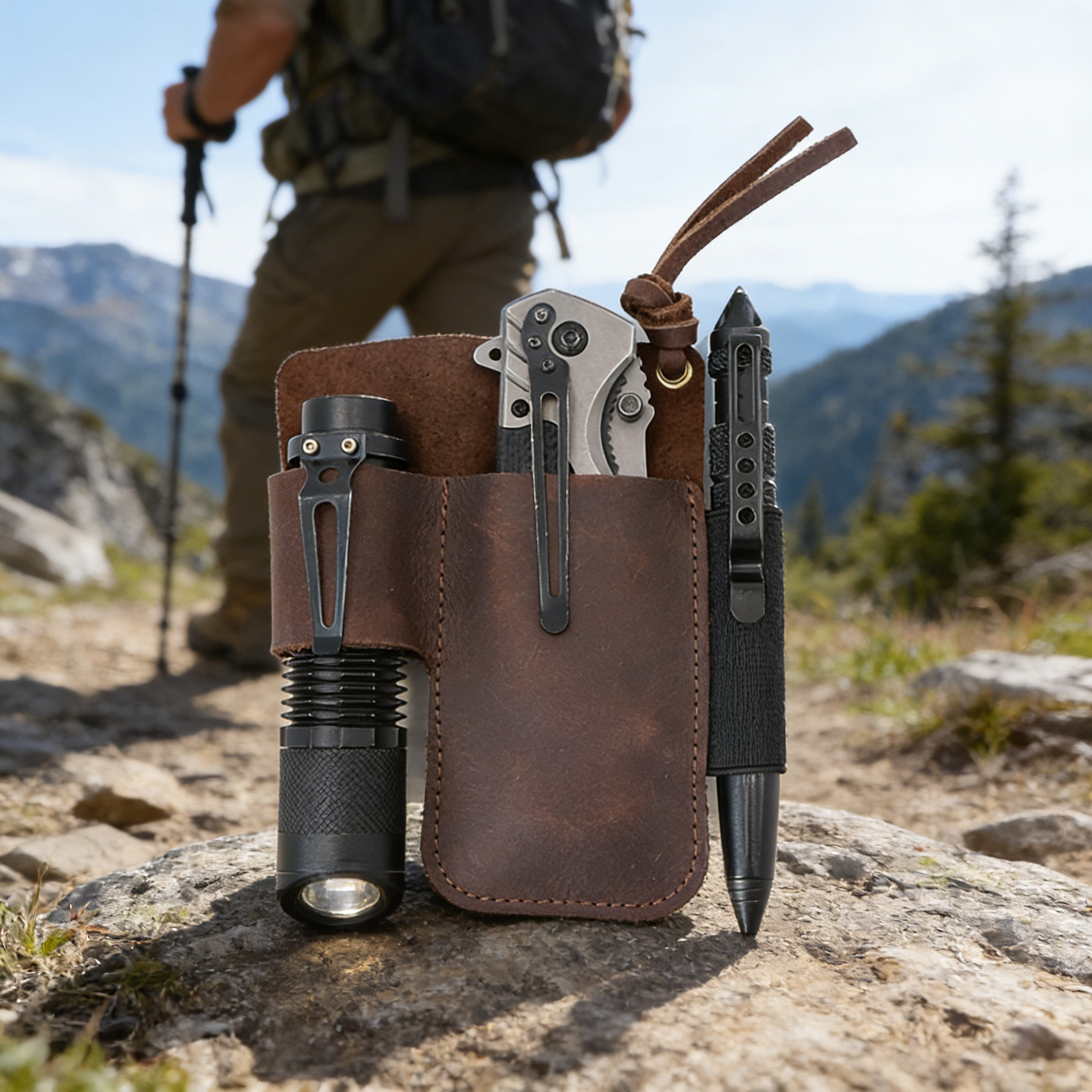 EDC Leather Flashlight Tool Ho - Edc Concealed Carry Belt 리뷰 및 가격