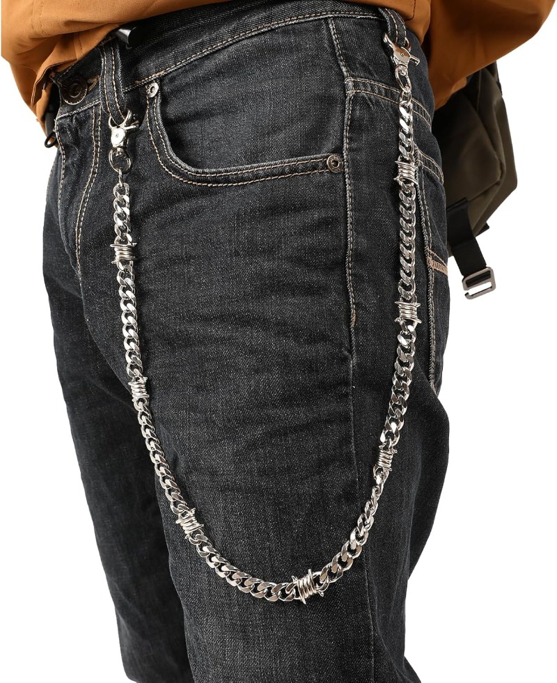 Biker Wallet Chain for Men Boy - Wallet Slim Titanium 리뷰 및 가격