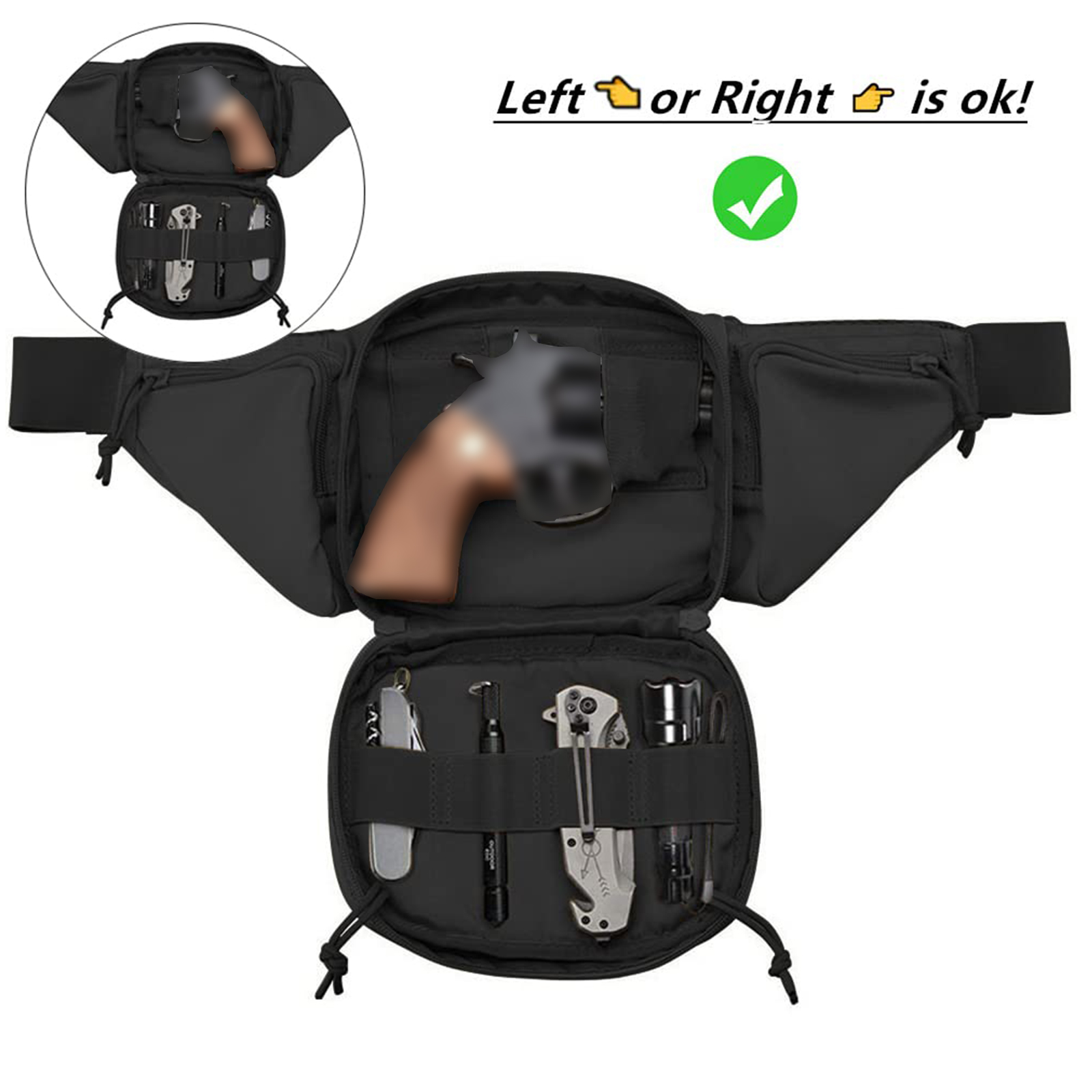 Tactical Fanny Pack Gun Holste - Edc Carry Pistols 리뷰 및 가격