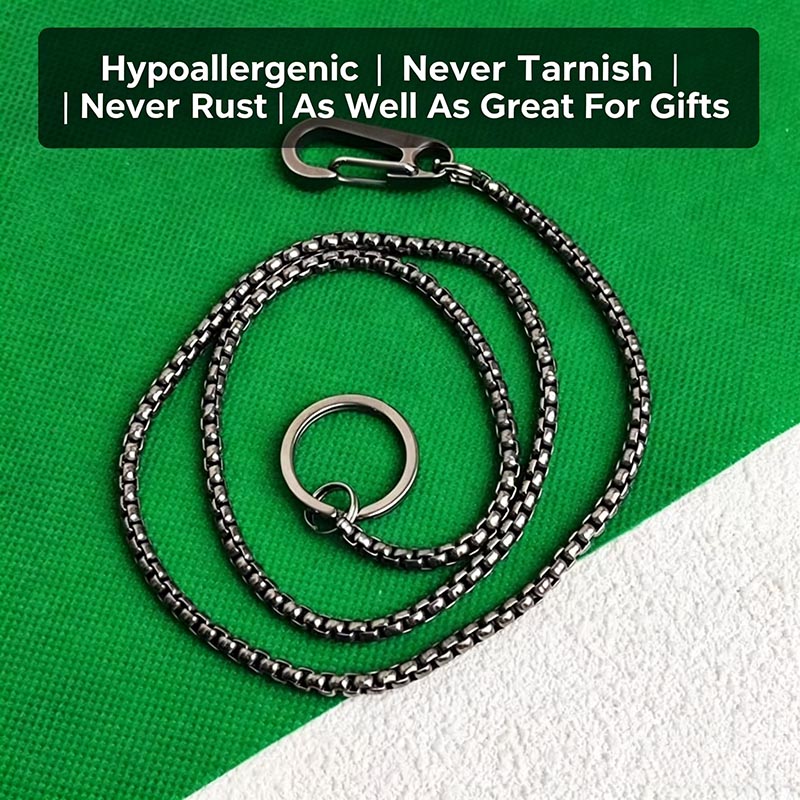 Titanium Wallet Chain for Men, - Wallet Slim Titanium 리뷰 및 가격