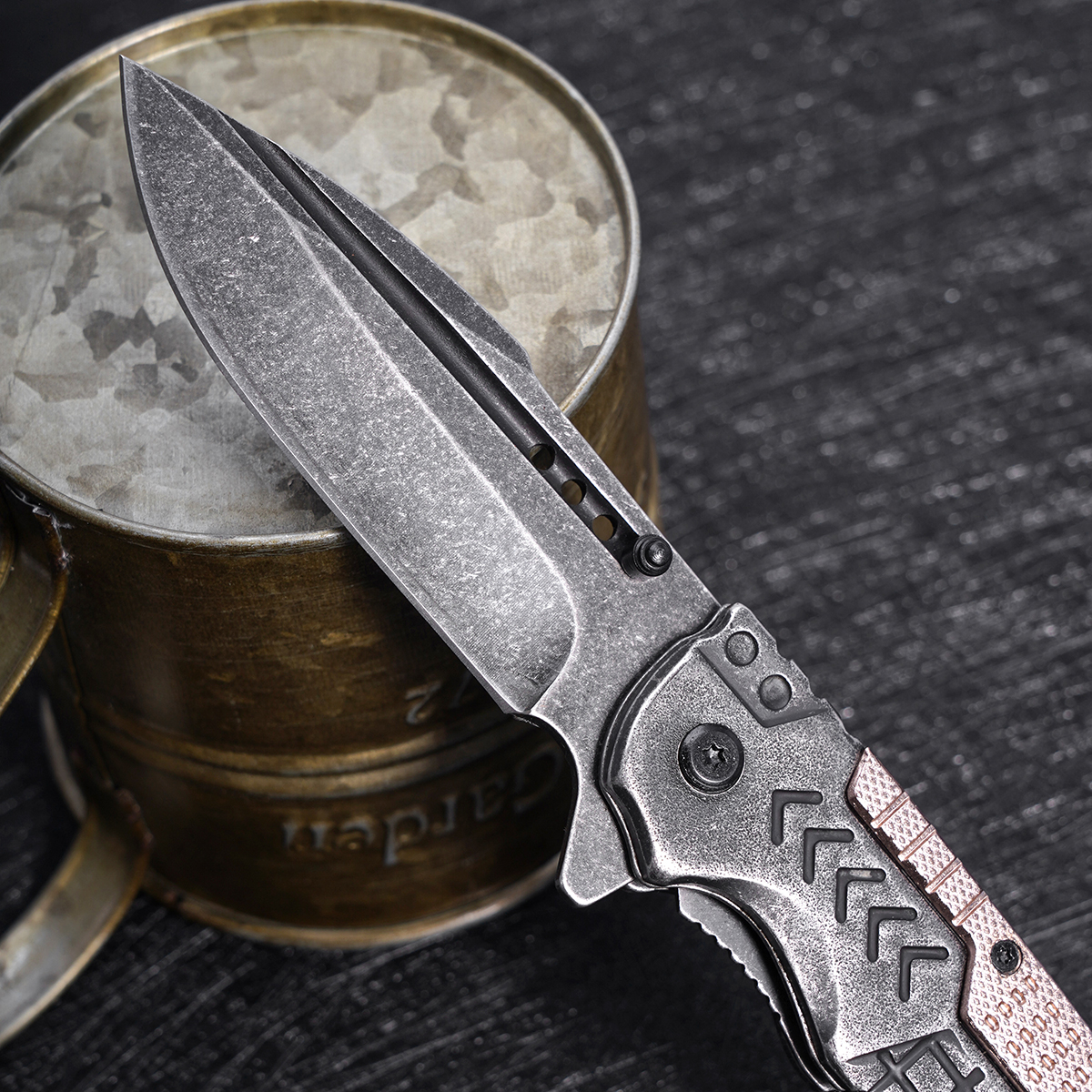 Premium Stonewashed Stainless  - Edc Day Carry 리뷰 및 가격